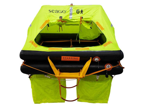 Seago Sea Cruiser Plus ISO 9650-2 Liferaft - Cannister / Valise - Models 4/6/8/10 Person - 18 Year Warranty - In Stock