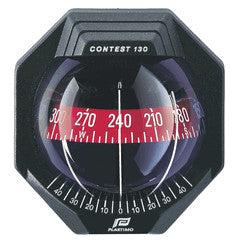 Plastimo Contest 130 Vertical Bulkhead Compass with Red Card