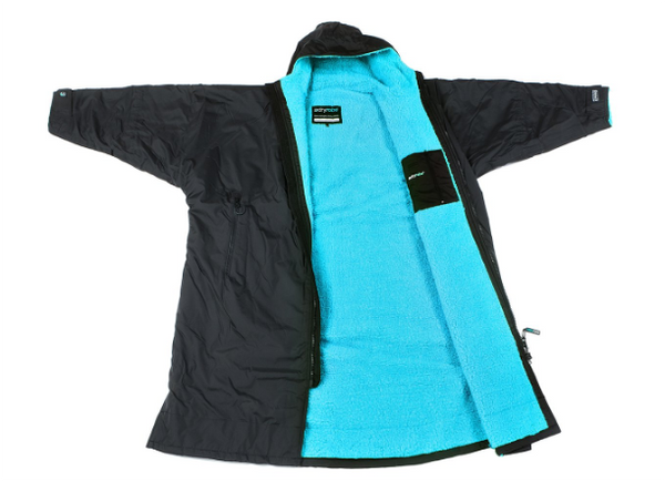 Dryrobe Advance Long Sleeve - Extra Large - Black/Blue or Black/Grey- In Stock