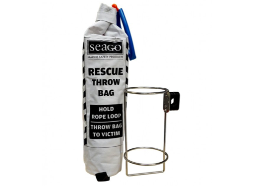 Seago MOB Throw Line in a Bag with Stainless Steel Holder