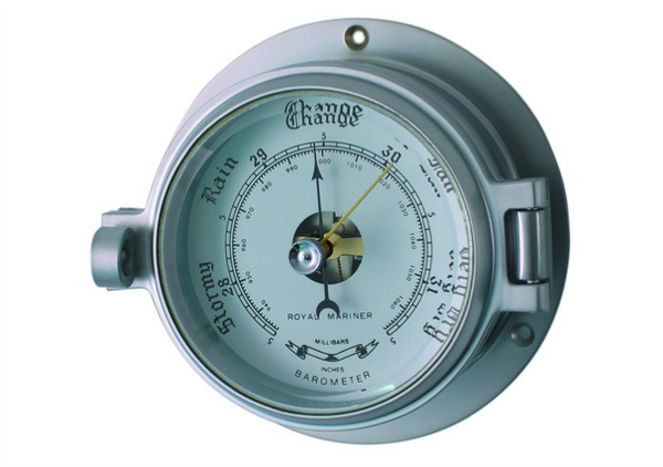 Meridian Zero Channel Range Matt Chrome Barometer 3"/75mm