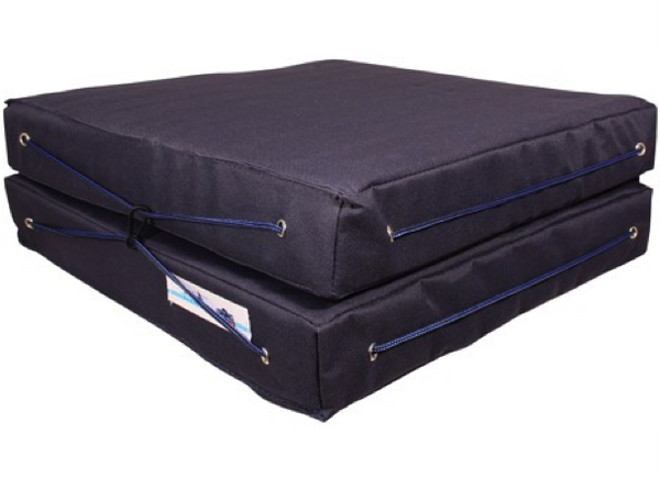 Trem Waterproof Blue Folding Cushions - Colour Blue
