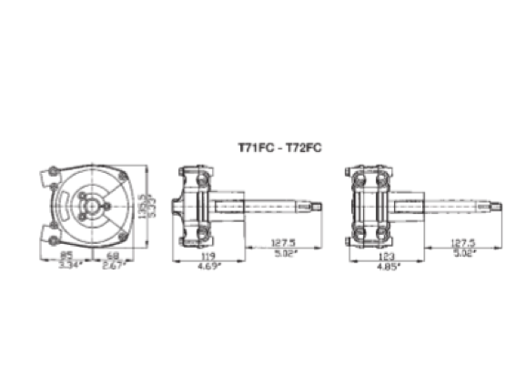 Ultraflex T71FC & T72FC Steering Helms
