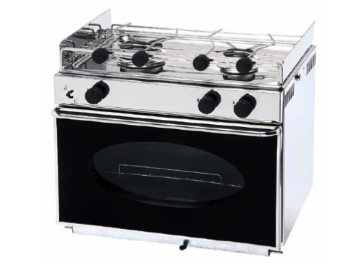 Eno One 2 Burner Hob & Oven - With Pan Clamps & Gimbals