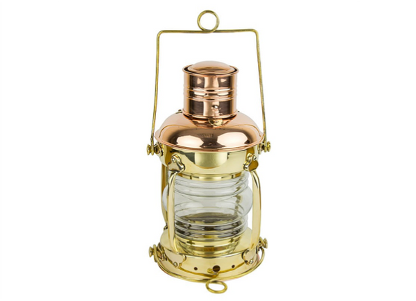 Nauticalia Brass & Copper Anchor Lamp -  Electric