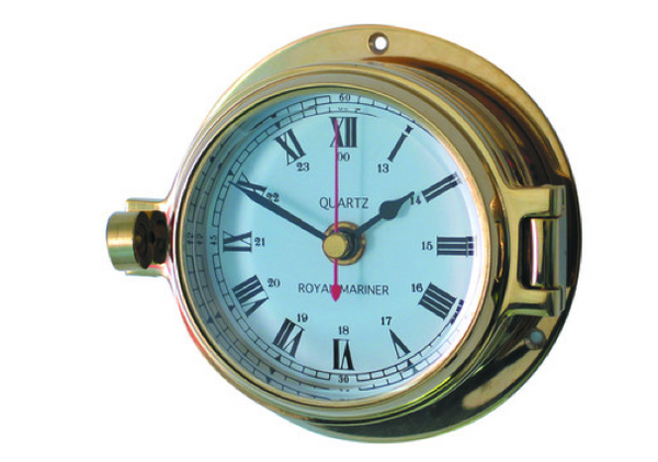 Meridian Zero Channel Range Brass Clock