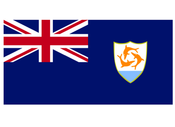 Anguilla Courtesy Flag Polyester 45 x 30cms