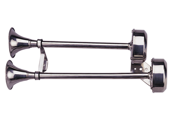 Trumpet Horn Dual Stainless Steel 12v or 24v