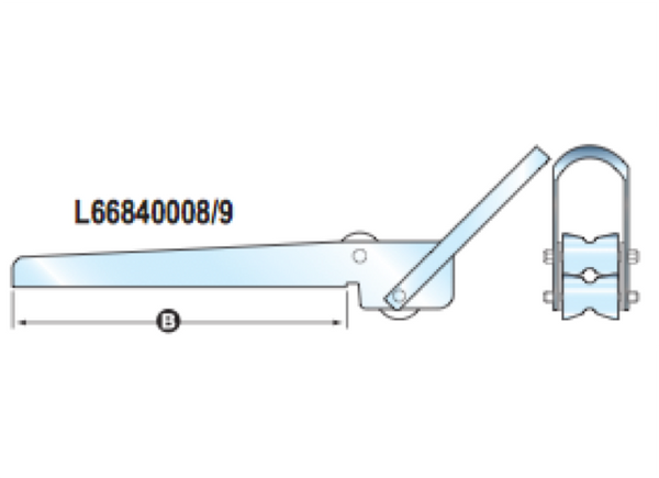Lewmar 7 - 16Kg Delta External Bow Roller