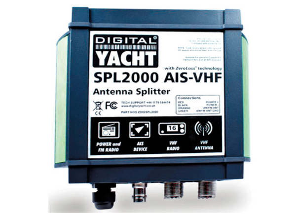 Digital Yacht SPL2000 VHF Antenna Splitter for VHF/AIS operation from 1 Ant ( With FM )