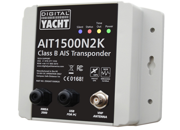 Digital Yacht AIT1500N2K Class B Transponder with Internal GPS Antenna - NMEA 2000