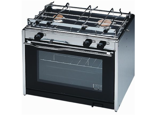 Techimpex XL2 Cooker - 2 Burner Hob, Oven with Pan Clamps & Gimbals