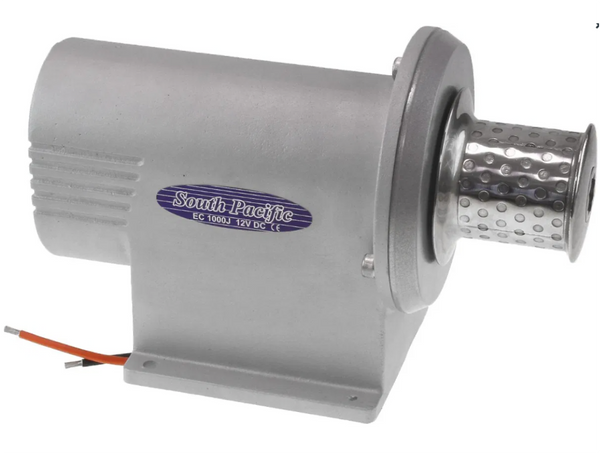 Ocean Pacific Electric Capstan Horizontal 1000W 66mm Stainless Steel Drum 12V