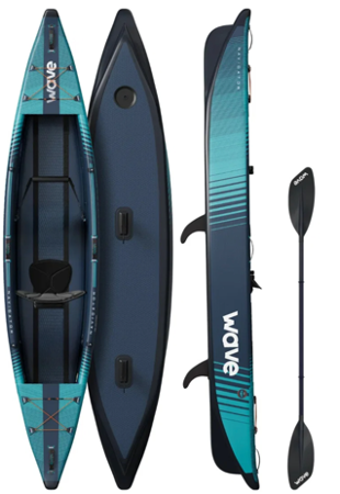 +WAVE "Navigator 3.0" 1 Person Inflatable Canoe/Kayak with kayak Seat