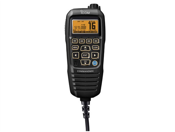 Icom HM195B Command Mic Black - Orange LCD for M506/GE and M400BB
