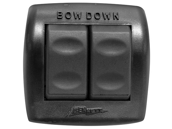 Bennett Standard Hydraulic Trim Tab System with Rocker Control Switch - 11 Sizes - Trailing Edge & Riveted Angle