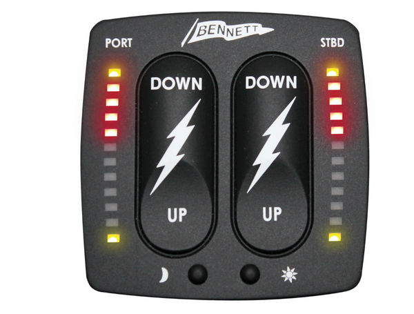 Bennett Bolt 249BCI Trim Tabs System with  Soft Touch Control &  24" x 9" Trim Plates - Cost Price whilst Stocks Last - In Stock