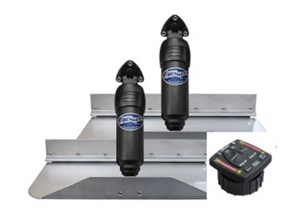 Bennett BOLT Electric Trim Tab System with All-In-One Indicator Control Switch - 8 Sizes
