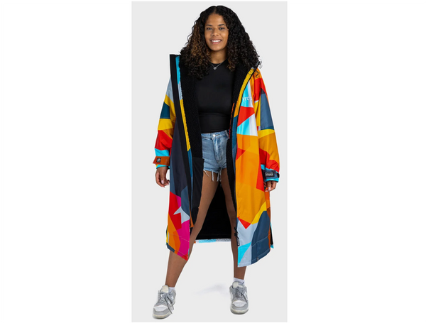Dryrobe Advance Long Sleeve Change Robe in Abstract - Adult - 4 Sizes - In Stock - Special Edition