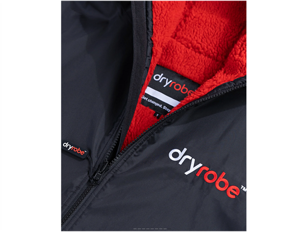 Dryrobe Advance Long Sleeve - Extra Large - Black/Red or Black/Pink- In Stock