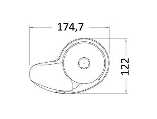 Italwinch Stainless Steel Vertical Motor Windlass  Smart -V 800w - 12V - 6mm  Chain - Without Drum -SPECIAL OFFER - 1 ONLY - UNDER HALF PRICE