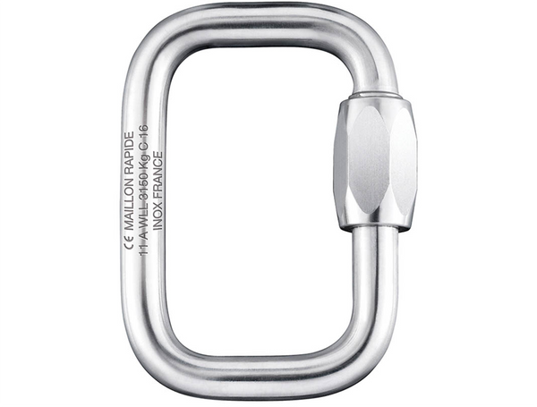 Maillon Rapide Load Stamped Stainless Steel Square Quick Link - 11 Sizes