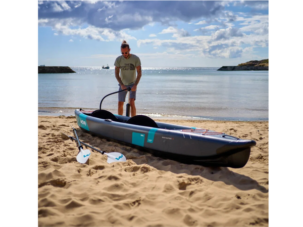 +WAVE "Navigator 3.0" 1 Person Inflatable Canoe/Kayak with kayak Seat