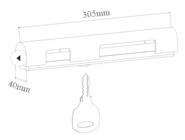 Meridian Zero Stainless Steel Outboard Motor Lock