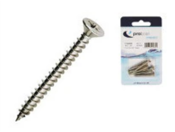 Proboat Self Tapping Screw Countersunk Pozi Head - 15 Sizes
