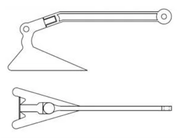 Meridian Zero Plough Anchor Stainless Steel  Mirror Polish - 4 Sizes