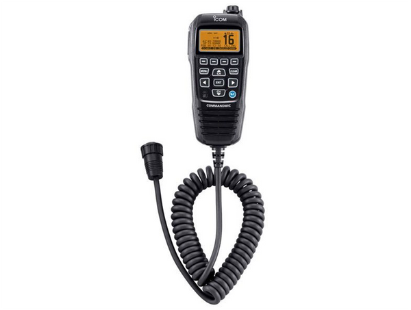 Icom HM195B Command Mic Black - Orange LCD for M506/GE and M400BB