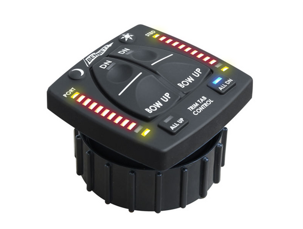 Bennett Standard Hydraulic Trim Tab System with All-In-One Indicator Control Switch - Trailing Edge & Rivited Angle - 4 Sizes