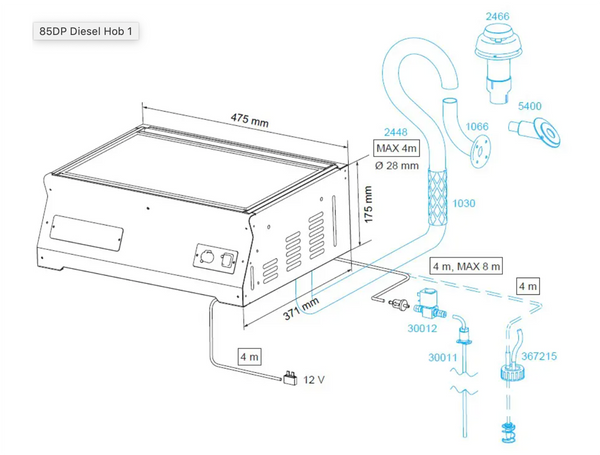 Wallas 85DP Diesel Hob