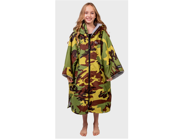 Dryrobe Advance Kids Short Sleeve - 5-9 Years - Camo/Grey - SPECIAL OFFER WHILST STOCKS LAST