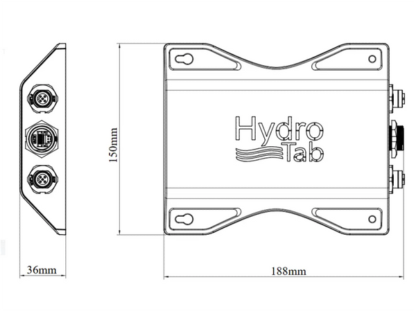 Hydrotab SR Series Interceptors Sets With Hub - 12/24V - The NEW Revolutionary Boat Trim System -  4 Sizes