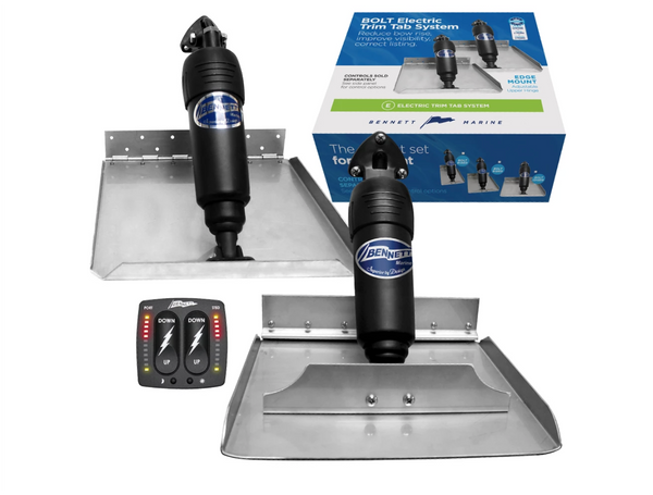 Bennett Bolt 2012BCI Trim Tabs System with  Soft Touch Control &  20" x 12" Trim Plates - Cost Price whilst Stocks Last - In Stock