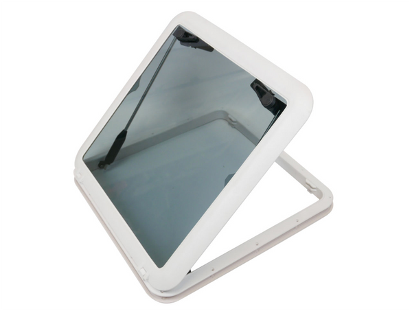 Grey Tinted Glass Opening Hatch 615 x 615mm Low Profile