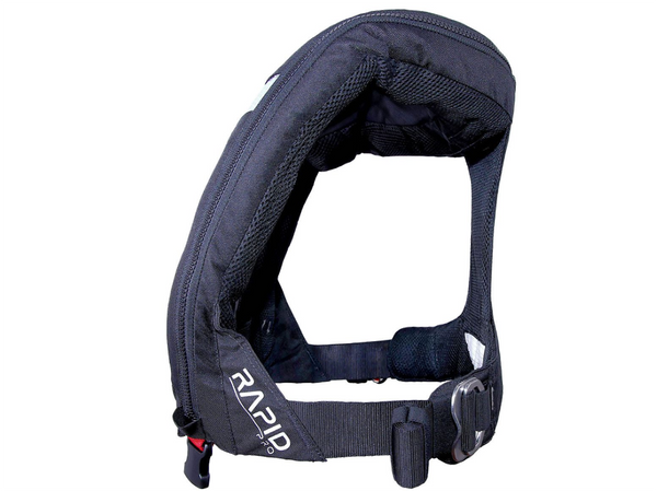 Seago Rapid 1909N Pro Lifejacket - Auto & Harness - Complete with Hood & Light - Black - In Stock