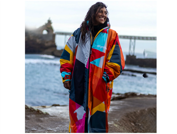 Dryrobe Advance Long Sleeve Change Robe in Abstract - Adult - 4 Sizes - In Stock - Special Edition