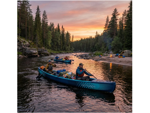 WAVE Venturer Inflatable Canoe with Bench Seats - 1-2 or 2-3 Persons - Both Models In Stock