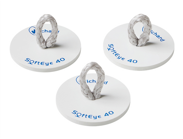 Wichard Softeye - Stick on Pad Eye - Black or White