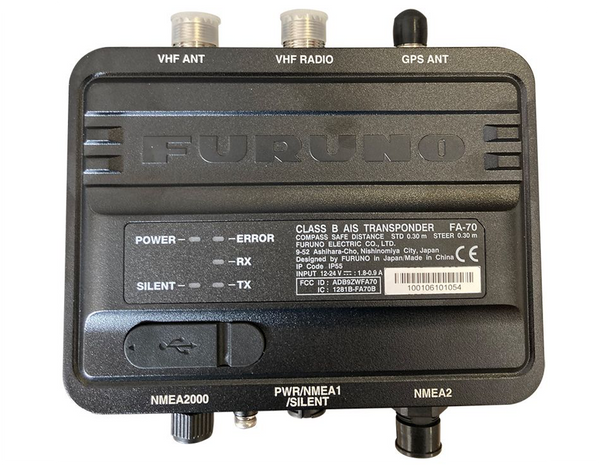 Furuno FA-70 Class B AIS with GPA-C01 GPS Antenna