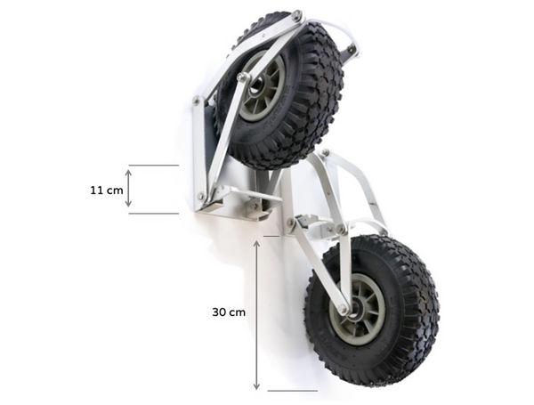 Rugged Heavy Duty Launching Wheels, Quick Release Option