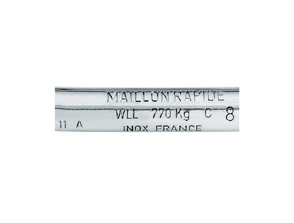 Maillon Rapide Load Stamped Stainless Steel Square Quick Link - 11 Sizes