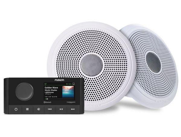 Fusion RA210KCW Marine Stereo & XS Series Speaker Bundle