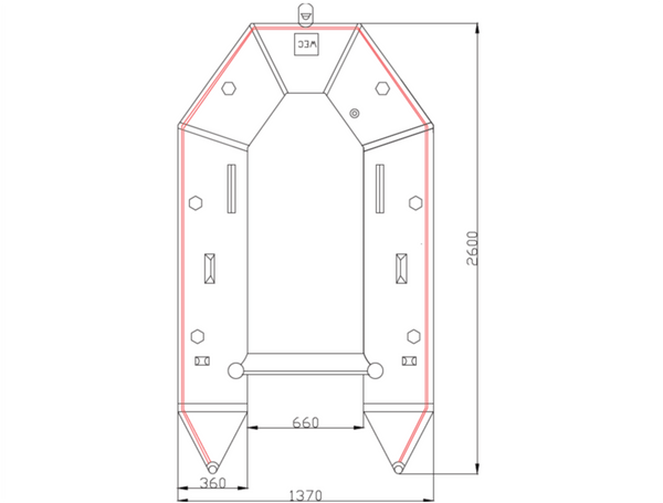 WavEco ST Inflatable boats-Slatted-2.6M - In Stock