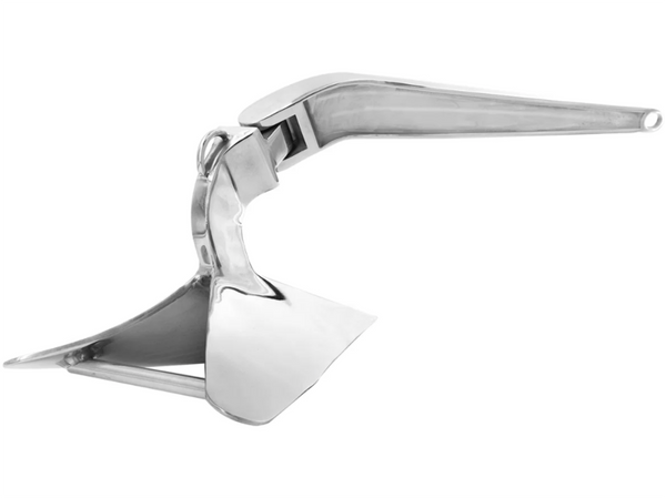 Meridian Zero Plough Anchor Stainless Steel  Mirror Polish - 4 Sizes