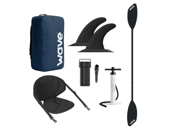 +WAVE "Navigator 3.0" 1 Person Inflatable Canoe/Kayak with kayak Seat