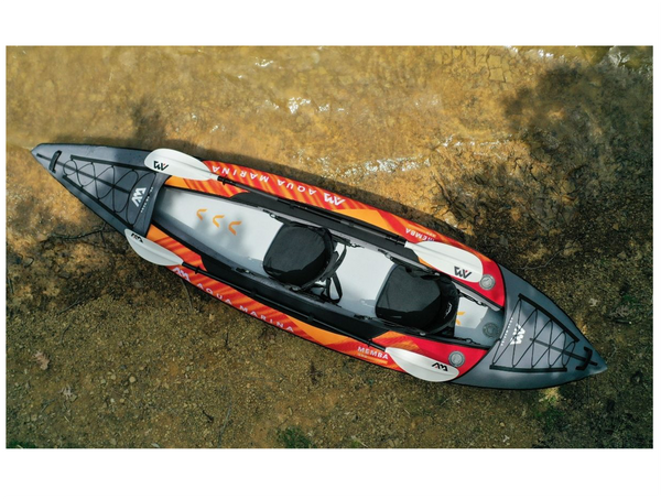Aqua Marina Memba-390 2 Person Touring Kayak w/ Paddle Set