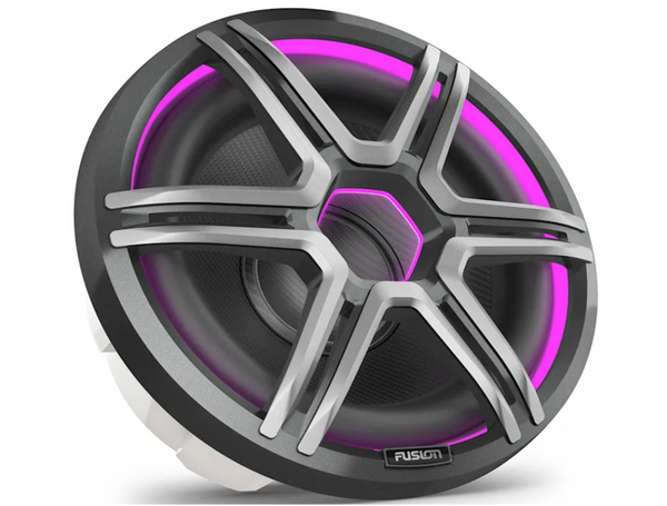 Fusion Apollo AP-SL12SPG 12" CRGBW LED Subwoofer 1400W - Sports Grey